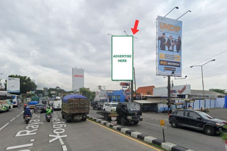 1 Panel Vertical Static Billboard at Jl. Anton Sujarwo, Semarang, Jawa Tengah  (near ADA Setia Budi Banyumanik Supermarket & Carfix Setiabudi)