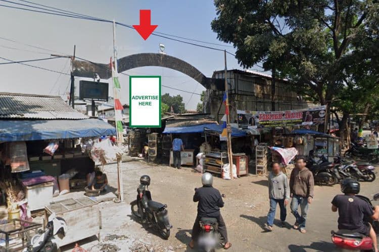 1 Panel Static Billboard at Pasar Sukahaji, Bandung, Jawa Barat 