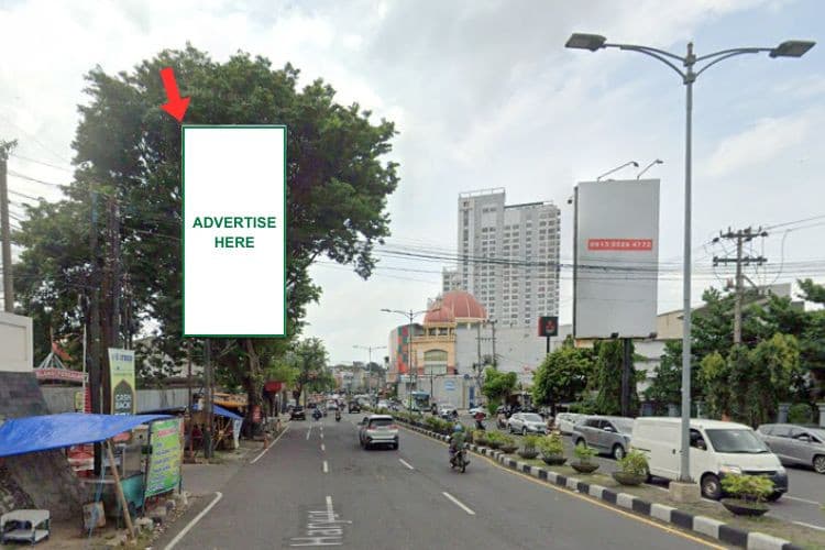 1 Panel Vertical Static Billboard at Jl. MT Haryono, Semarang, Jawa Tengah  (towards Java Supermall)