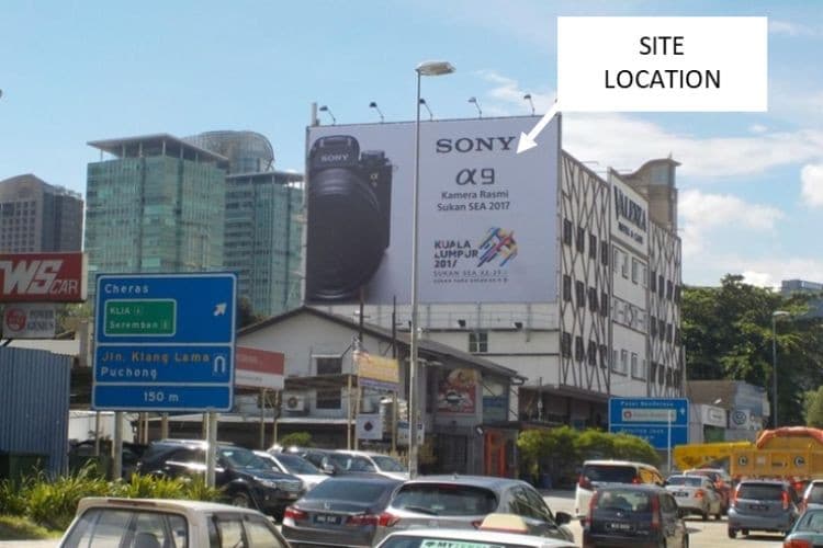 1 Sided Wall-Banner Billboard at Old Klang Road, Kuala Lumpur