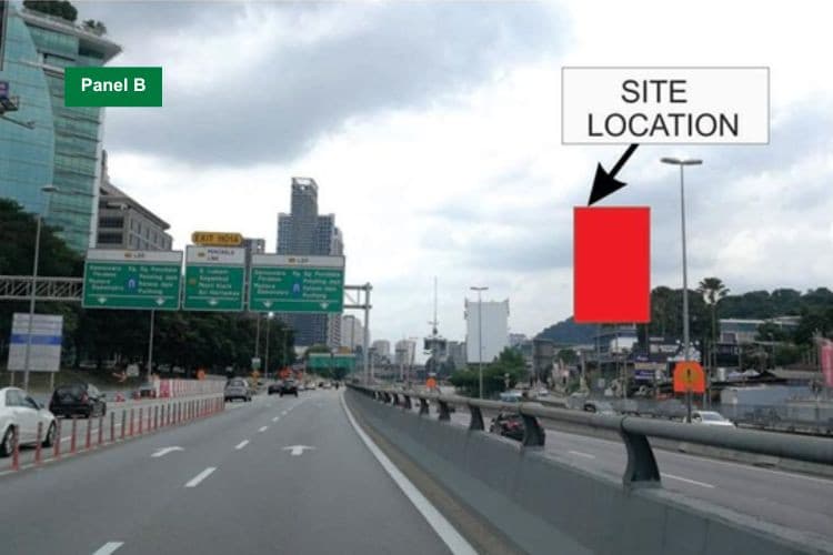 2 Sided Vertical Spectacular Billboard at LDP Highway / Jalan Sg. Penchala, Kuala Lumpur