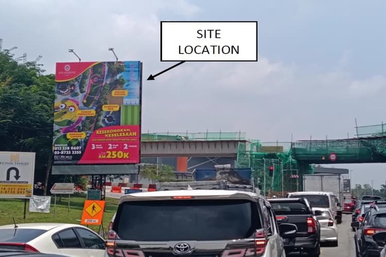 1 Sided Minipole Billboard at Persiaran Saujana Impian (A), Kajang, Selangor
