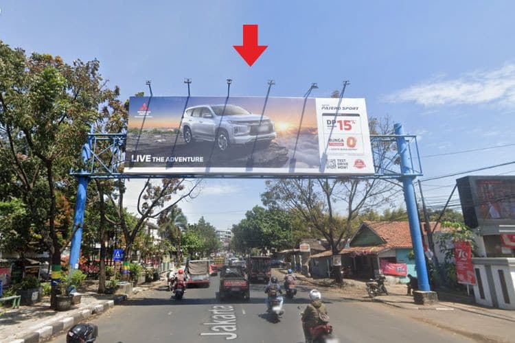 1 Panel Horizontal Bando Billboard di Jl. Jakarta, Bandung, Jawa Barat 