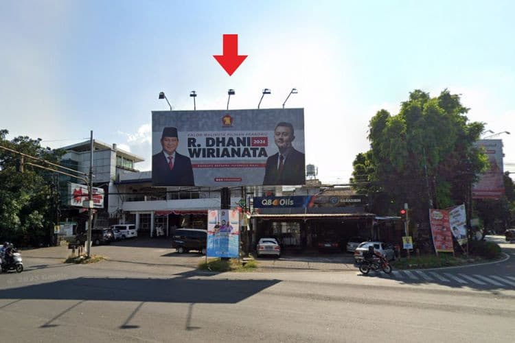 1 Panel Horizontal Static Billboard at Jl. Pelajar Pejuang 45, Bandung, Jawa Barat