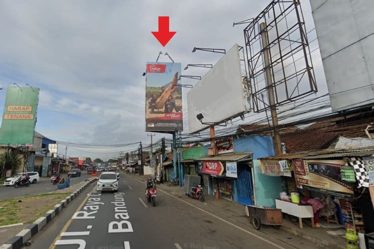 1 Panel Vertical Static Billboard at Exit Tol Cileunyi, Bandung, Jawa Barat  (To Bandung)