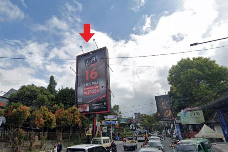 1 Panel Vertical Static Billboard at Jl. Setiabudi Ledeng, Bandung, Jawa Barat  (To Lembang)