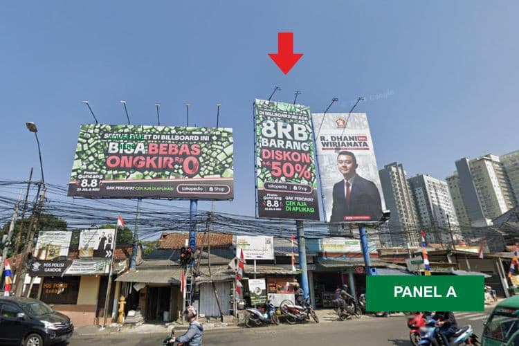 1 Panel Vertical Static Billboard at Jl. Ciumbuleuit, Bandung, Jawa Barat  (Panel A)