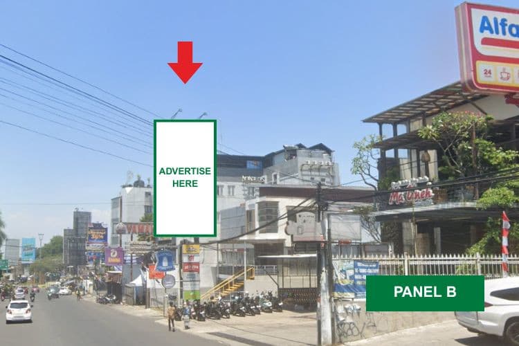 1 Panel Vertical Static Billboard at Jl. Setiabudhi, Bandung, Jawa Barat  (Nearby Yamaha Bandung Raya)