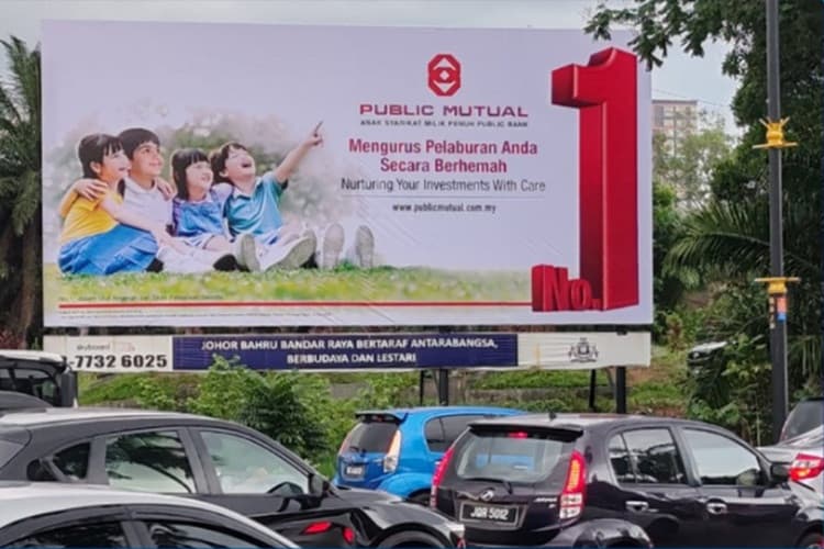 Free Standing Billboard at Jalan Pandan, Johor Bahru, Johor
