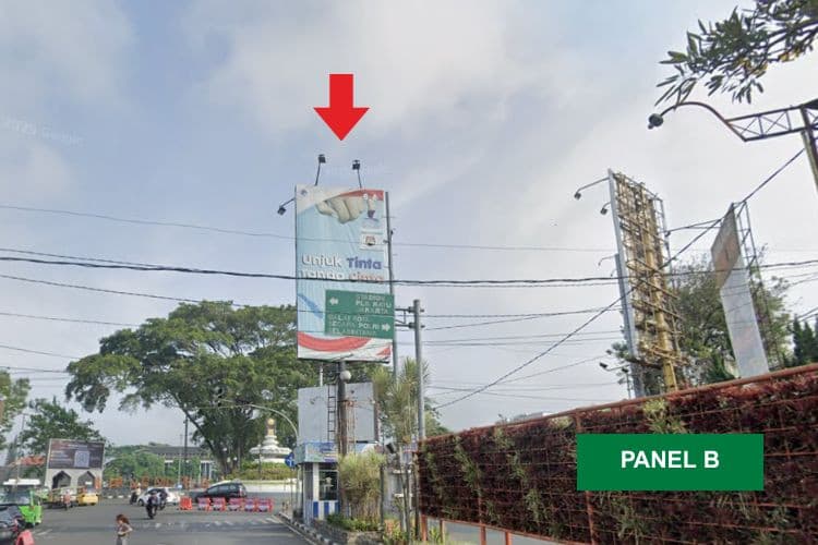 1 Panel Vertical Static Billboard at Jl. RE. Martadinata, Sukabumi, Jawa Barat  (To Main City)