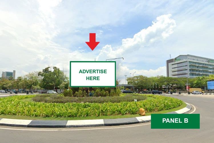 1 Sided Horizontal Videotron Billboard at Corner Poin of Makasar, Makassar, Sulawesi Selatan