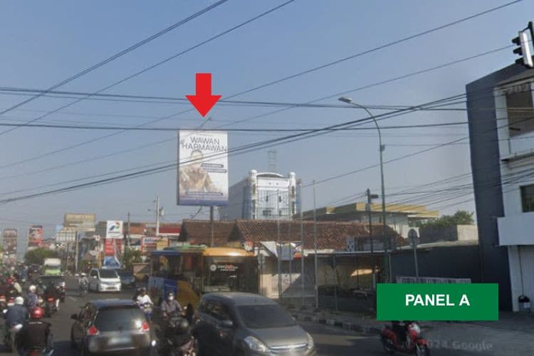 1 Panel Vertical Static Billboard at Intersection Jl Kyai Mojo - Jl Godean, Yogyakarta, Daerah Istimewa Yogyakarta  (Side A)