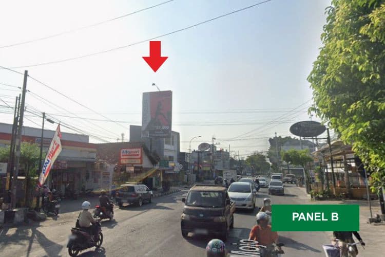 1 Panel Vertical Static Billboard at Intersection Jl Kyai Mojo - Jl Godean, Yogyakarta, Daerah Istimewa Yogyakarta  (Side B)