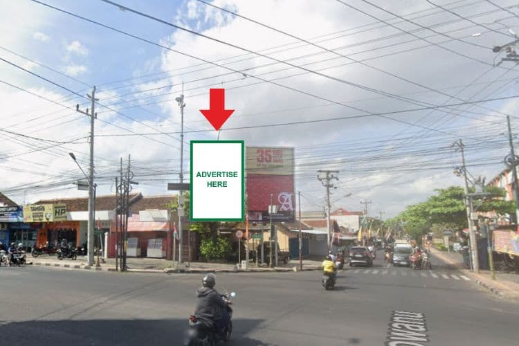 1 Panel Vertical Static Billboard at Jl. Menteri Supeno, Yogyakarta, Daerah Istimewa Yogyakarta 