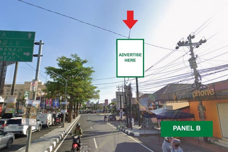 1 Panel Vertical Static Billboard at Jl. Anggayaja, Yogyakarta, Daerah Istimewa Yogyakarta (Intersection RIng Road Utara Condongcatur B)