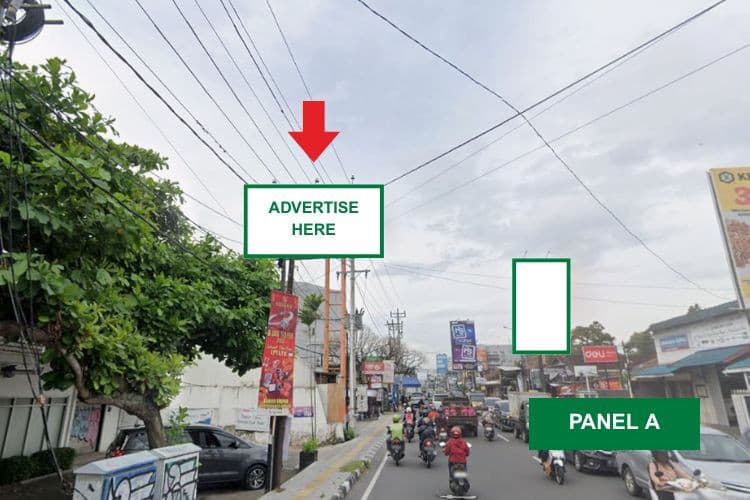 1 Panel Horizontal Static Billboard at Jl. Kaliurang, Yogyakarta, Daerah Istimewa Yogyakarta  (Nearby Apotek Kentungan A)