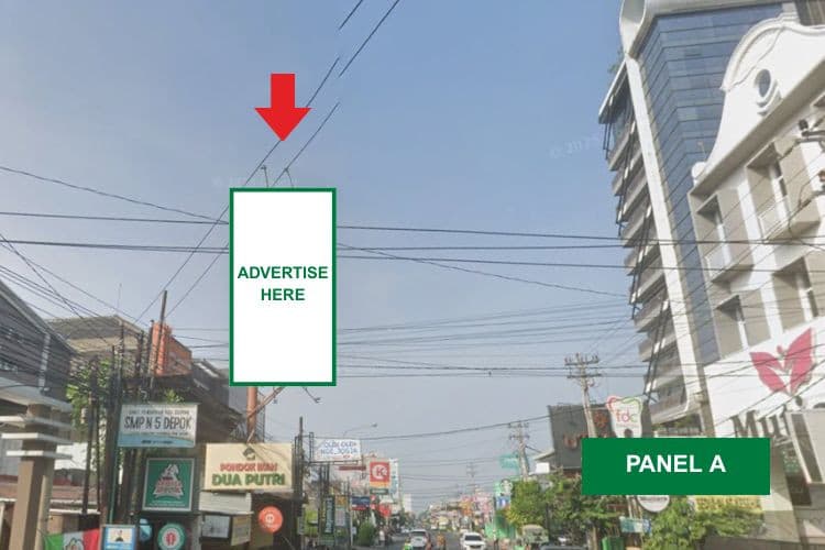 1 Panel Vertical Static Billboard at Jl. Kaliurang, Yogyakarta, Daerah Istimewa Yogyakarta  (Opposite Starbuck A)