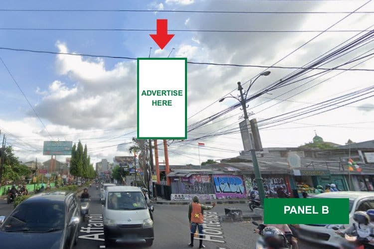 1 Panel Vertical Static Billboard at Jl. Affandi, Yogyakarta, Daerah Istimewa Yogyakarta  (Nearby Mirota Pasaraya B)