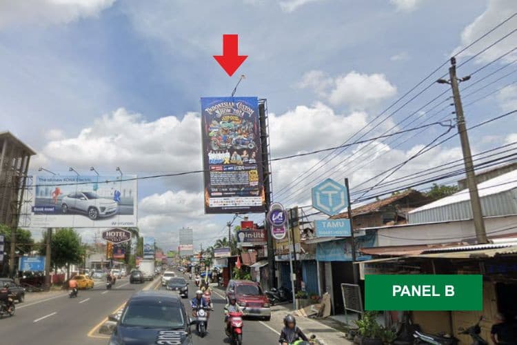 1 Panel Vertical Static Billboard at Jl. Magelang, Yogyakarta, Daerah Istimewa Yogyakarta  (B)