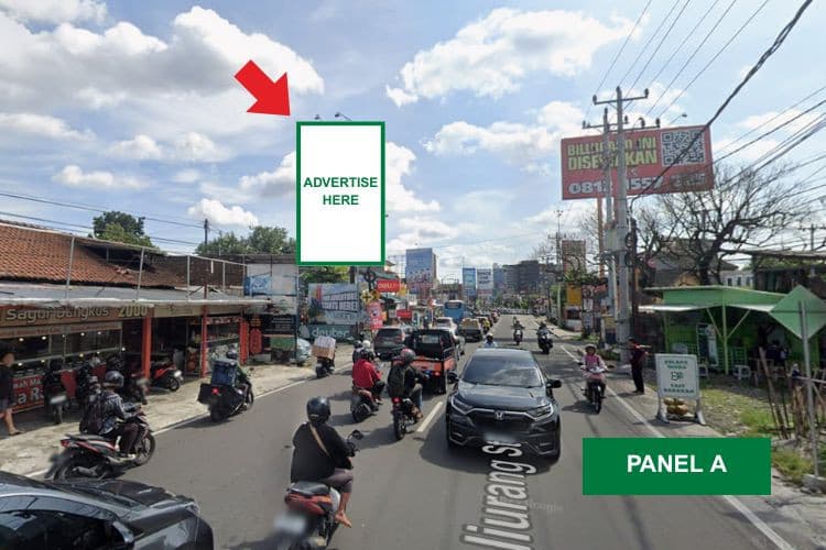 1 Panel Vertical Static Billboard at Jl. Kaliurang, Yogyakarta, Daerah Istimewa Yogyakarta  (Opposite Kentungan Pharmacy A)