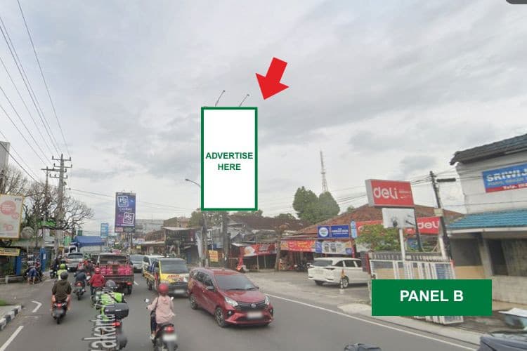 1 Panel Vertical Static Billboard at Jl. Kaliurang, Yogyakarta, Daerah Istimewa Yogyakarta  (Opposite Kentungan Pharmacy B)