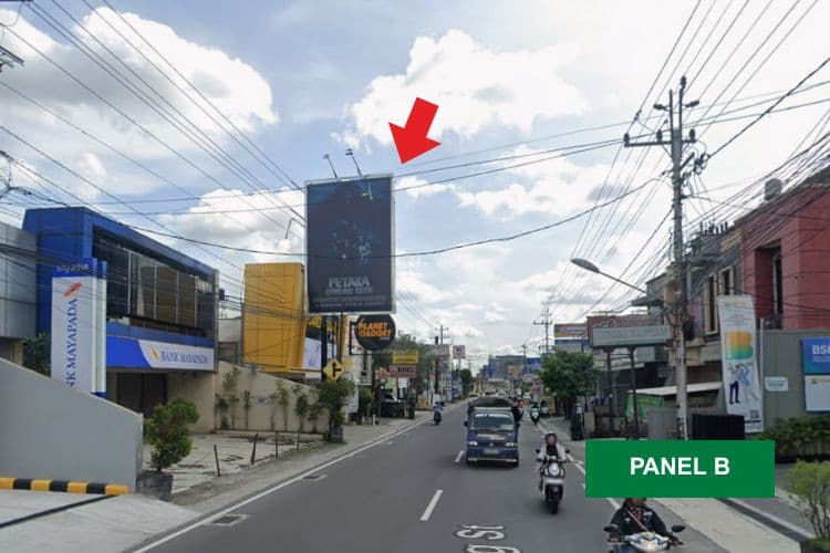 1 Panel Horizontal Static Billboard at Jl. Kaliurang, Yogyakarta, Daerah Istimewa Yogyakarta  (Nearby Mayapada Bank B)