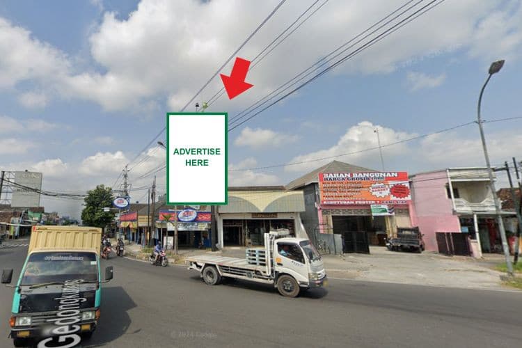 1 Vertical Static Billboard at Jl. Gedongkuning, Yogyakarta, Daerah Istimewa Yogyakarta  (Gedongkuning Intersection)