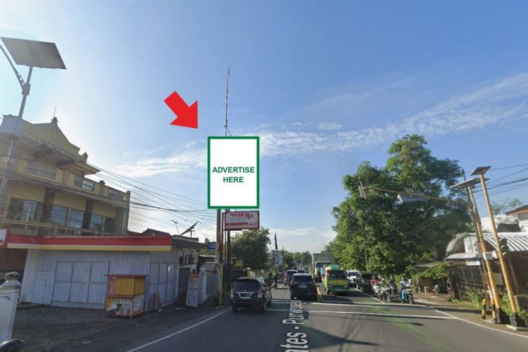 1 Panel Vertical Static Billboard at Jl. Wates - Purworejo, Kulon Progo, Daerah Istimewa Yogyakarta  (Intersection Ngelo, Sentolo)