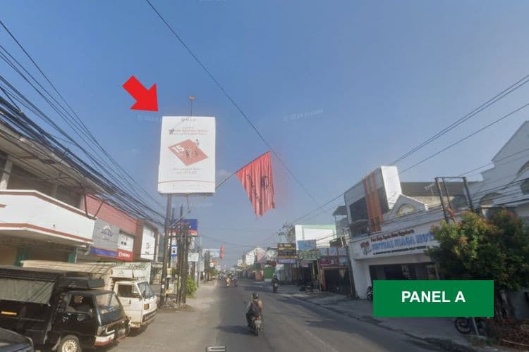 1 Vertical Static Billboard at Jl. Godean, Yogyakarta, Daerah Istimewa Yogyakarta  (T-Junction Banyumili A)