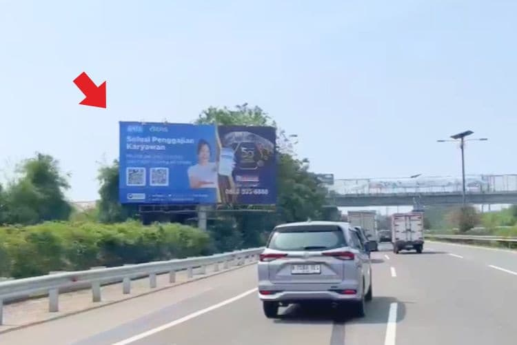 1 Panel Horizontal Static Billboard at JI. Prof Dr Sediyatmo Km 30+750B, Jakarta Barat, DKI Jakarta  (To Jakarta)