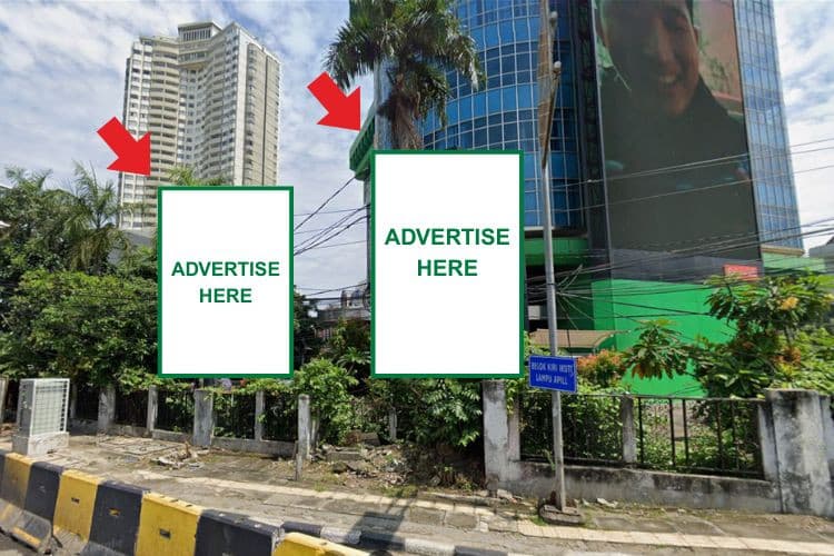 2 Panel Vertical Videotron Billboard at Jl. Suryopranoto, Jakarta Pusat, DKI Jakarta  (Nearby Harmoni Plaza)
