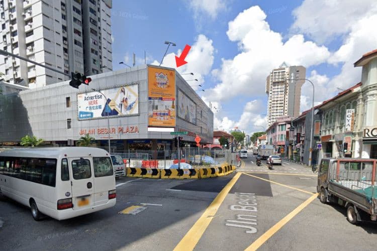 1 Panel Vertical Frontlit Billboard at Jalan Besar, Rochor, Central Region (attached to Jalan Besar Plaza)
