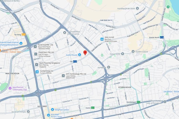 Map - Vertical Banner Billboard at Ubi Ave 2, Geylang, Central Region