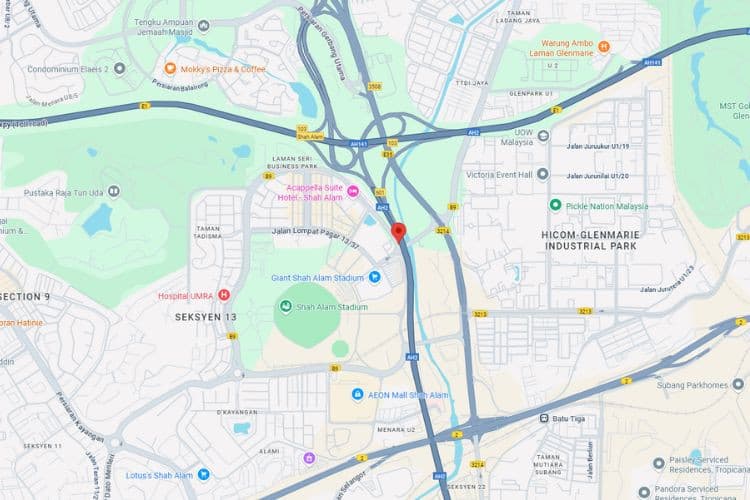 2 Sided Vertical Unipole Billboard at ELITE Highway, Persiaran Sukan, Shah Alam, Selangor (infront Wisma Rozali)
