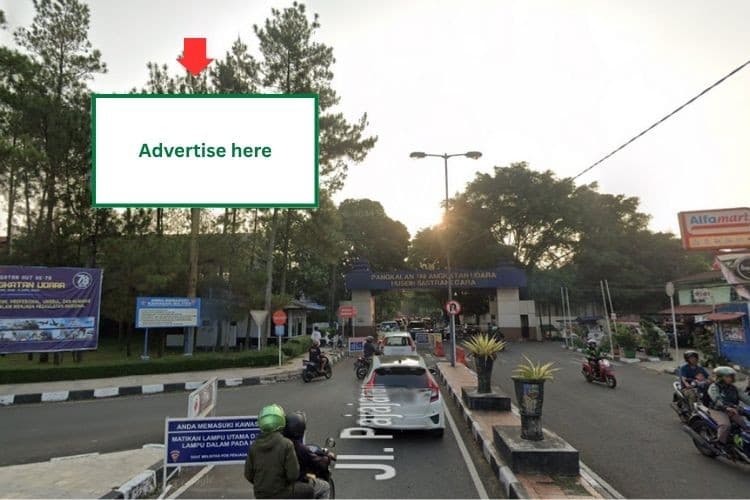 1 Panel Horizontal Static Billboard at Jl Pajajaran, Bandung, Jawa Barat  (near Monumen Husein Sastranegara)