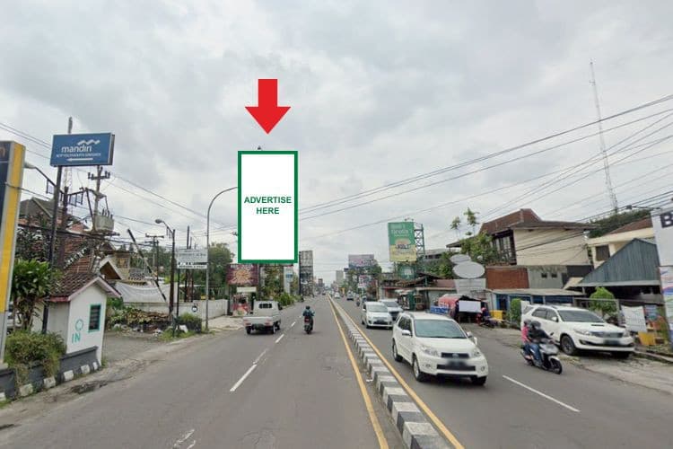 1 Panel Vertical Static Billboard at Jl. Magelang, Yogyakarta, Daerah Istimewa Yogyakarta  (North Side of TVRI Yogyakarta)