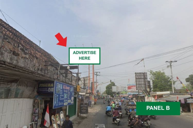 1 Panel Horizontal Static Billboard at Jl. Bantul, Yogyakarta, Daerah Istimewa Yogyakarta  (Intersection Dongkelan B)