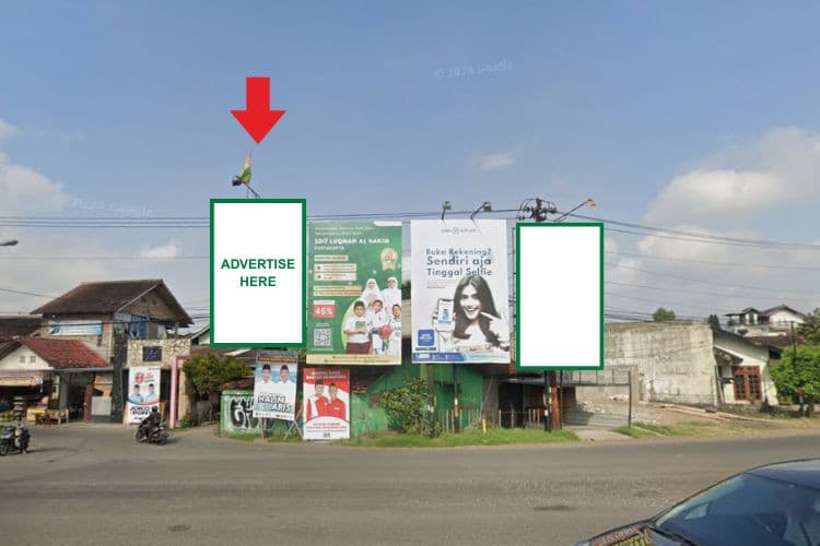 1 Panel Horizontal Static Billboard at Jl. Wonosari, Yogyakarta, Daerah Istimewa Yogyakarta  (Intersection Ketandan 2)