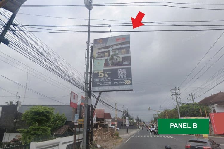 1 Panel Vertical Static Billboard at Jl. Kaliurang, Yogyakarta, Daerah Istimewa Yogyakarta  (T-Junction Jl. Damai B)