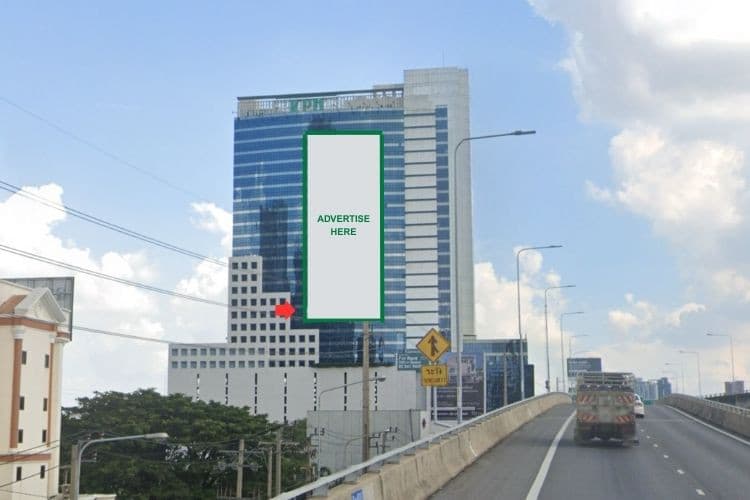 1 Panel Building Wrap Billboard at KPN Tower( Outbound ), Bangkok, Huai Khwang, Bangkok