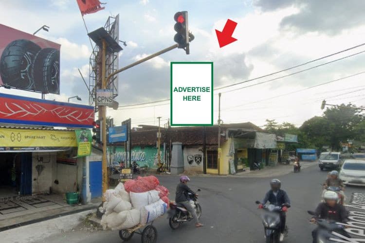 1 Panel Vertical Static Billboard at Jl. Kronggahan, Yogyakarta, Daerah Istimewa Yogyakarta 