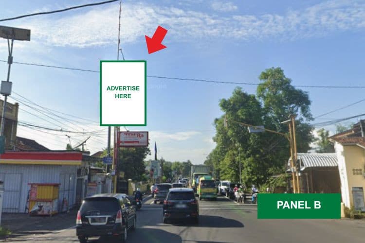 1 Panel Vertical Static Billboard at Jl. Wates-Purworejo, Sentolo, Kulon Progo, Daerah Istimewa Yogyakarta  (Intersection Ngelo B)