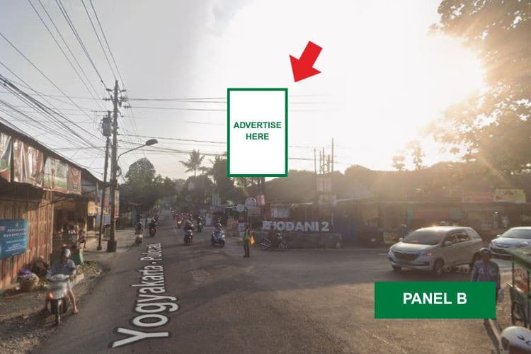 1 Panel Vertical Static Billboard at Jl. Palagan Tentara Pelajar, Yogyakarta, Daerah Istimewa Yogyakarta  (T-Junction Pasar Rejodani B)