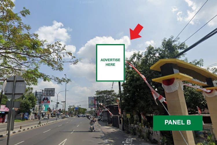 1 Sided Vertical Static Billboard at Jl. Lingkar Selatan, Bantul, Yogyakarta, Daerah Istimewa Yogyakarta (Intersection Taman Tirto)