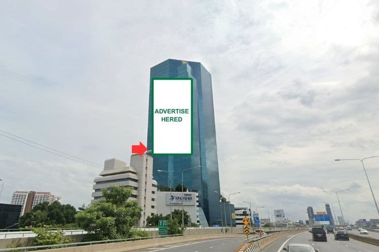 1 Vertical Building Wrap Billboard at Panjathani Tower( Outbound ), Bangkok, Yan Nawa, Bangkok