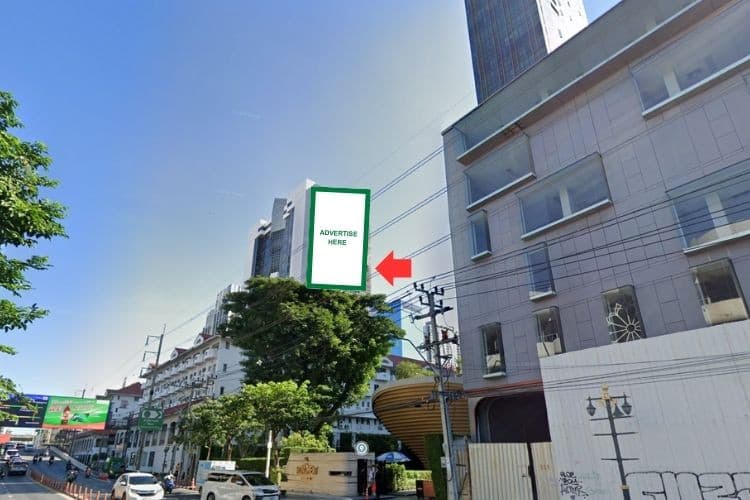 1 Panel Vertical Building Wrap Billboard at Liberty Plaza Building, Bangkok, Watthana, Bangkok