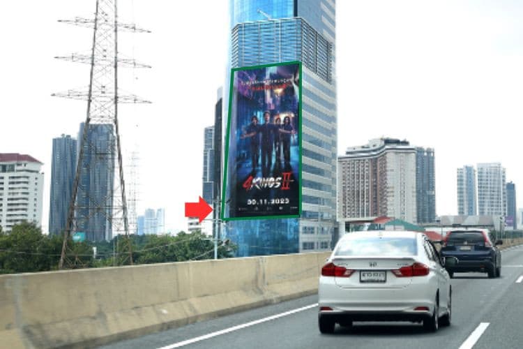 1 Panel Vertical Building Wrap Billboard at I Tower A3, Bangkok, Chatuchak, Bangkok