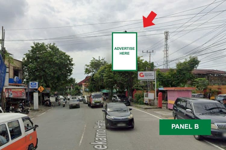 1 Panel Vertical Static Billboard at Jl. Soekarno Hatta KM 1.5, Balikpapan, Kalimantan Timur (Near Ganesha Operation Soekarno Hatta B)