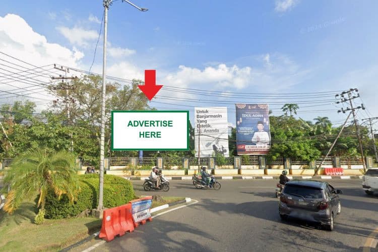 1 Panel Horizontal Static Billboard di Jl. AS Musaffa, Banjarmasin, Kalimantan Selatan  (nearby Taman Edukasi Banua Lalulintas)