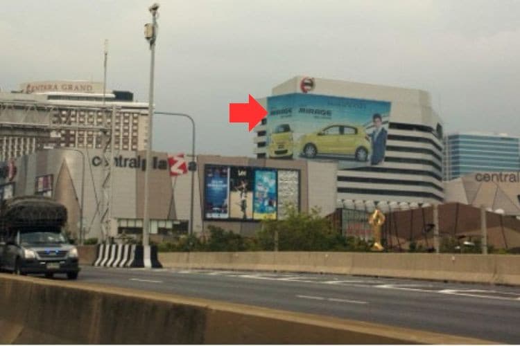 1 Panel Horizontal Building Wrap Billboard at Cental Ladprao, Bangkok, Chatuchak, Bangkok